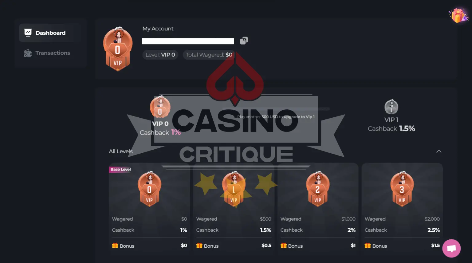 HunnyPlay casino VIP navigation skin-2