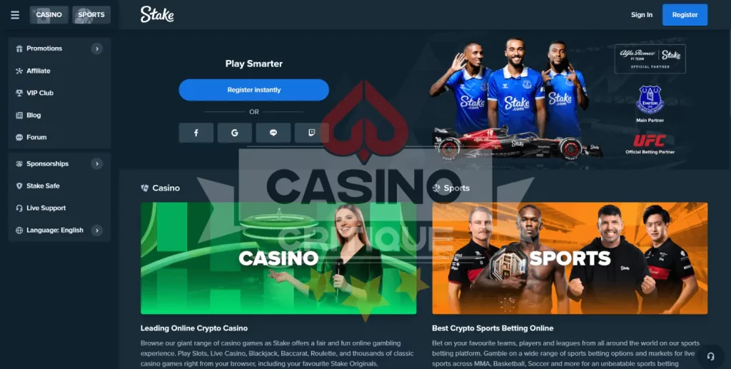 Stake Casino Review 10 seconds impression