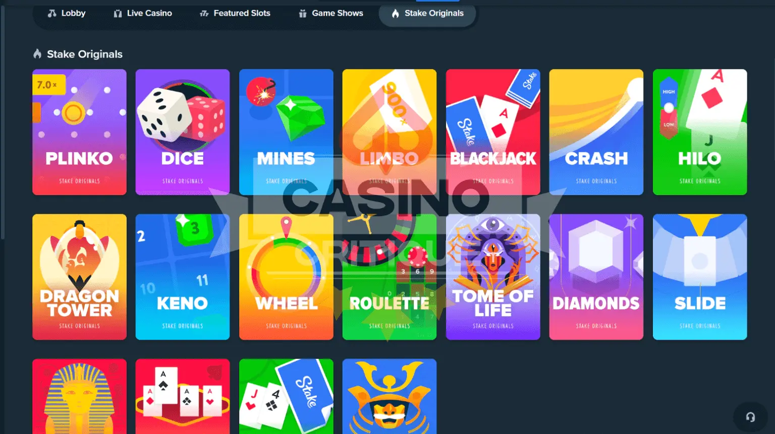 Stake casino review games skin-1
