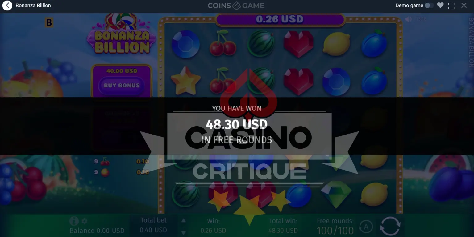 Coins Game Winning Free Spins
