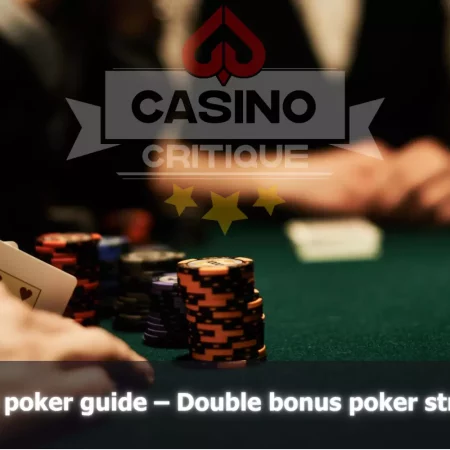 Video Poker Guide 101 – Double Bonus Poker Strategy