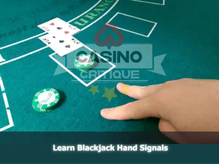 Understanding Blackjack Hand Signals