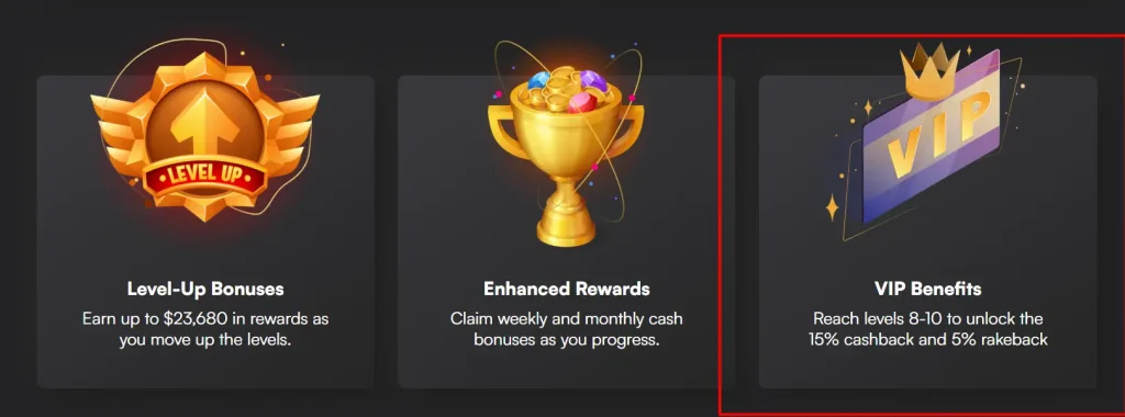 VIP benefits